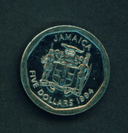 JAMAICA - 1994 $5 Circ - Giamaica