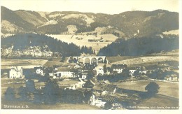 Steinhaus Am Semmering.  Vue D´ensemble Et Acqueduc Du Chemin De Fer, Cpa Photo. - Steinhaus Am Semmering