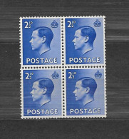 Gran Bretagna Great Britain Quartina  N° 208 /*-** ( 3/4** MNH E 1/4* MH ) - Neufs