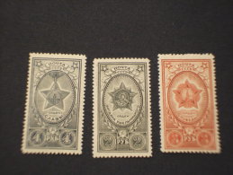 RUSSIA - 1945 ORDINI 3 Valori - NUOVI(++)-TEMATICHE - Unused Stamps