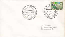 Denmark Sonderstempel HELSINGØR Elsinore International Congress 1967 Cover Brief (Cz. Slania) - Cartas & Documentos