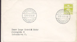 Denmark Sonderstempel FREDERICIA Dansk Købestævne 1960 Cover Brief Waves Wellenlinien Stamp - Covers & Documents