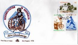 Australie.  Rehabilitation Des Handicapes. 1 FDC 1972 - Unfälle Und Verkehrssicherheit