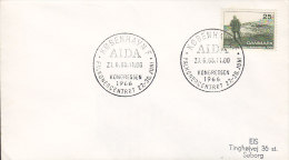 Denmark Sonderstempel KØBENHAVN F. AIDA Kongressen Falkonercentret 1966 Cover Brief (Cz. Slania) - Storia Postale