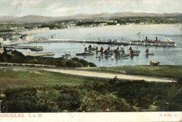 (700) Very Old Postcard - Carte Ancienne - UK - Isle Of Man - Douglas (with Lighthous On Jetty) - Ile De Man