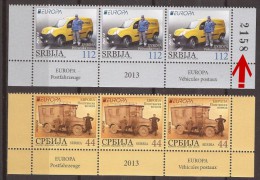 2013 X EUROPA CEPT SRBIJA SERBIA POSTFAHRZEUGE POSTAL VEHICLES NUMMER MNH INTERESSANT - 2013