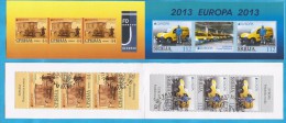 2013 X EUROPA CEPT SRBIJA SERBIA POSTFAHRZEUGE POSTAL VEHICLES HEFTCHEN BOOKLET USED TYP II  INTERESSANT - 2013