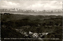 AK Blick über St. Blasien Auf Höchenschwand Und Alpen, Gel 1966 (Dom-Hotel) - St. Blasien