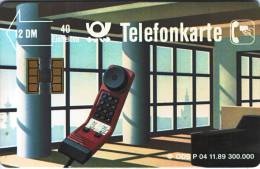 ***Telefonkarte  ODS P 04  11.89  12DM 40 Einheiten Viel Format  Vide Qualité TTB ****CARTE ALLEMANDE - O-Reeksen : Klantenreeksen