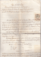 LOMBARDO-VENETIE  1859  DOCUMENT AVEC FISCAUX  3 PAGES (35 X 22 CM)  TB - Lombardy-Venetia