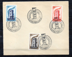 Luxembourg 1956, FDC Europa 1956, Yv.  514 / 516, - 1956