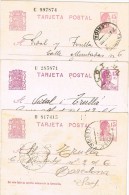 3455. Lote 3 Entero Postal Republica, Num 69, 69a Y 69b º - 1931-....
