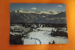 Cp Crans Sur Sierre Vue Partielle Aerienne - Crans