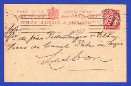 LISBOA CENTRAL 2ª SECÇÃO - 19.2.1904 --- SOUTH WIGSTON - Covers & Documents