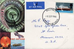 Belfast 1966 FDC - Northern Ireland