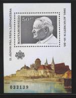 HUNGARY - 1991.Souvenir Sheet -  Visit Of Pope John Paul II. In Hungary MNH! Mi Bl.215 - Ungebraucht