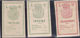 TIMBRES OFFICE LORIN -SANS VALEUR FACIALE -ANNEE 1871   COTE 45 € - Other & Unclassified