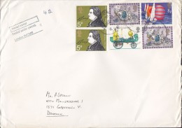 Great Britain LONDON 1987 Cover Thomas Gray Steam Fire Engine Wise Men Sailing Ships PRINTED MATTER Sealed Under Permit - Brieven En Documenten