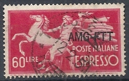 1950 TRIESTE A USATO ESPRESSO 60 LIRE - RR11724 - Posta Espresso