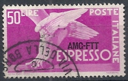 1952 TRIESTE A USATO ESPRESSO 50 LIRE - RR11724 - Express Mail