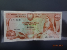 Cyprus 1982 500 Mils  Used - Cyprus