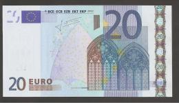 L063G4 PERFECT PERFECT UNC LAST POSITION  VERY LOW NUMBERS - 20 Euro