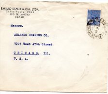 Brazil Old Cover Mailed To USA - Covers & Documents