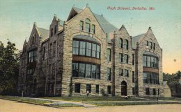 Sedalia MO High School 1910 Postcard - Autres & Non Classés