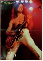 Kleines Poster  -  Ted Nuget  -  Rückseite : Tommi Ohrner  -  Von Pop-Rocky Ca. 1982 - Plakate & Poster