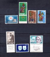 Israel   1960   .-  Y&T Nº   178 - 179/181 - 182 - 184 - 185 - Oblitérés (sans Tabs)