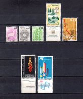 Israel   1962   .-  Y&T Nº   211/213 - 214 - 217 - 218 - 220 - Used Stamps (without Tabs)