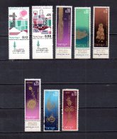 Israel   1965   .-   Y&T  Nº   292/293 - 294/299 - Gebruikt (zonder Tabs)