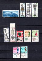 Israel   1966   .-   Y&T  Nº   313 - 314/318 - 325 - 326/329 - Used Stamps (without Tabs)