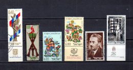 Israel   1968   .-   Y&T  Nº   356 - 357 - 358/359 - 360 - 361 - Gebruikt (zonder Tabs)