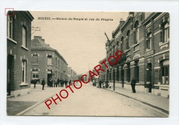 Maison Du Peuple-Cafe Du JEU De BALLE-Rue Du Progres-Animation-BOUSSU-Periode GUERRE 14-18-1 WK-BELGIEN-BELGIQUE-Feldpos - Boussu