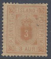 ISLANDE - 1876-1901 -  SERVICE N° 3 (A) - X - - Officials