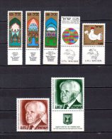 Israel   1974  .-   Y&T Nº    556/558 - 559/560 - 561/562 - Used Stamps (without Tabs)
