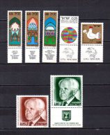 Israel   1974  .-   Y&T Nº    556/558 - 559/560 - 561/562 - Usados (sin Tab)