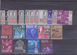MALTA   YVERT   303/321   MNH  ** - Malta (...-1964)