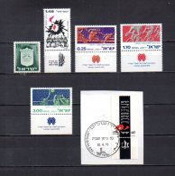 Israel   1975  .-   Y&T  Nº   571 - 572 - 573 - 574/576 - Gebraucht (ohne Tabs)