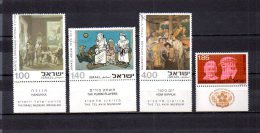 Israel   1975  .-   Y&T  Nº   577/579 - 580 - Gebraucht (mit Tabs)