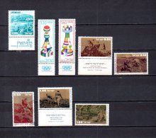 Israel   1976  .-   Y&T  Nº   617 - 623/624 - 625/629 - Usados (sin Tab)