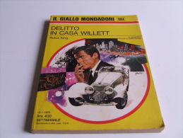 P233 Gialli Mondadori, Delitto In Casa Willet, N. 1354, 1975, Rufus King, Giallo, Suspance, Thriller - Thrillers