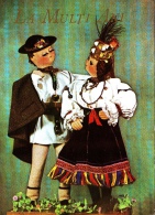 PUPPETS IN FOLK COSTUME, PC STATIONERY, ENTIERE POSTAUX, 1969, ROMANIA - Marionnetten