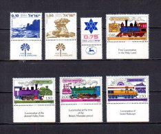 Israel   1977  .-   Y&T  Nº   657/658 - 659 - 660/663 - Oblitérés (avec Tabs)