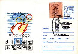 OLYMPIC GAMES, JEUX OLYMPIQUE, ATLANTA 1996, 2X COVERS STATIONERY, OCLIT. CONC, ROMANIA - Ete 1996: Atlanta
