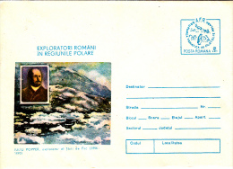 IULIU POPPER, ROMANIAN POLAR EXPLORER, COVER STATIONERY, ENTIERE POSTAUX, UNUSED, 1984, ROMANIA - Explorateurs