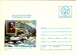 IULIU POPPER, ROMANIAN POLAR EXPLORER, COVER STATIONERY, ENTIERE POSTAUX, UNUSED, 1984, ROMANIA - Exploradores