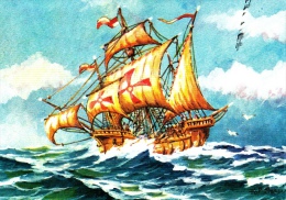 CRISTOPHOR COLOMBUS- ST MARIA SHIP, PC STATIONERY, ENTIERE POSTAUX, 1992, ROMANIA - Christopher Columbus