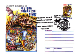 BATS, COVER STATIONERY, ENTIERE POSTAUX, OBLIT. CONC, 2000, ROMANIA - Chauve-souris